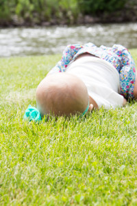 Baby Photo Session - baby faceplant